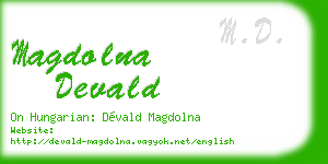 magdolna devald business card
